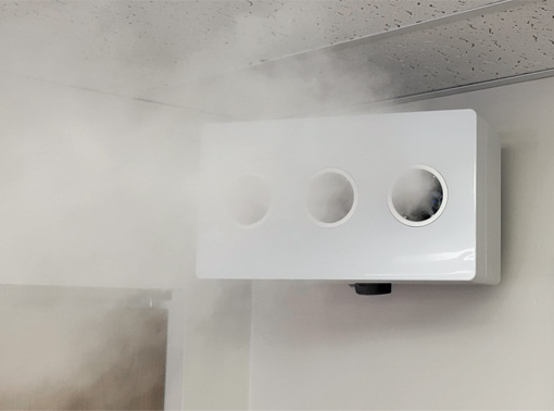 HydraFog™ DRH unit mounted on a wall